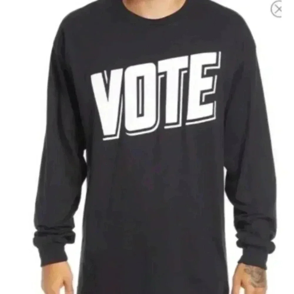 BP‎ x Nordstrom "VOTE" Collection LS T-Shirt in Black NWT